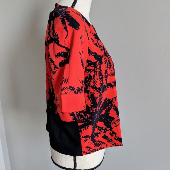 NWOT UK brand Whistles red and black blouse - Picture 7 of 8